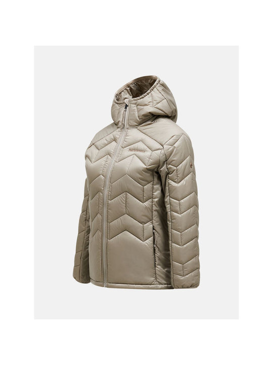 Kurtka PEAK PERFORMANCE Elevate Liner Hood Jacket Women beżowy - Adventure Sports
