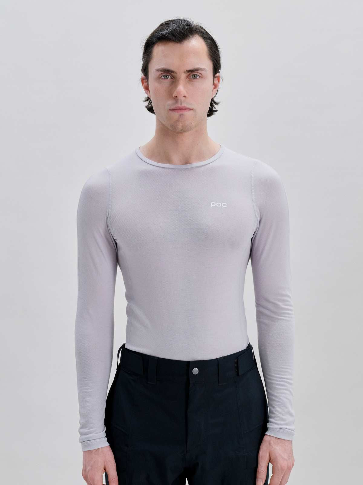 Koszulka POC M's Layer Mid L/S Jersey - Granite Grey