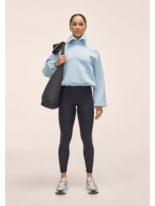 Bluza damska CASALL Easy Half Zip Sweater kolor niebieski
