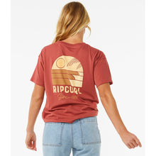 Koszulka RIP CURL Line Up Relaxed Tee czerwony - Adventure Sports
