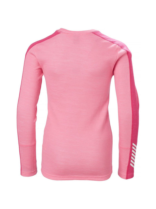 Bielizna termoaktywna dziewczęca Helly Hansen Jr Lifa Merino Midweight Set różowy - Adventure Sports
