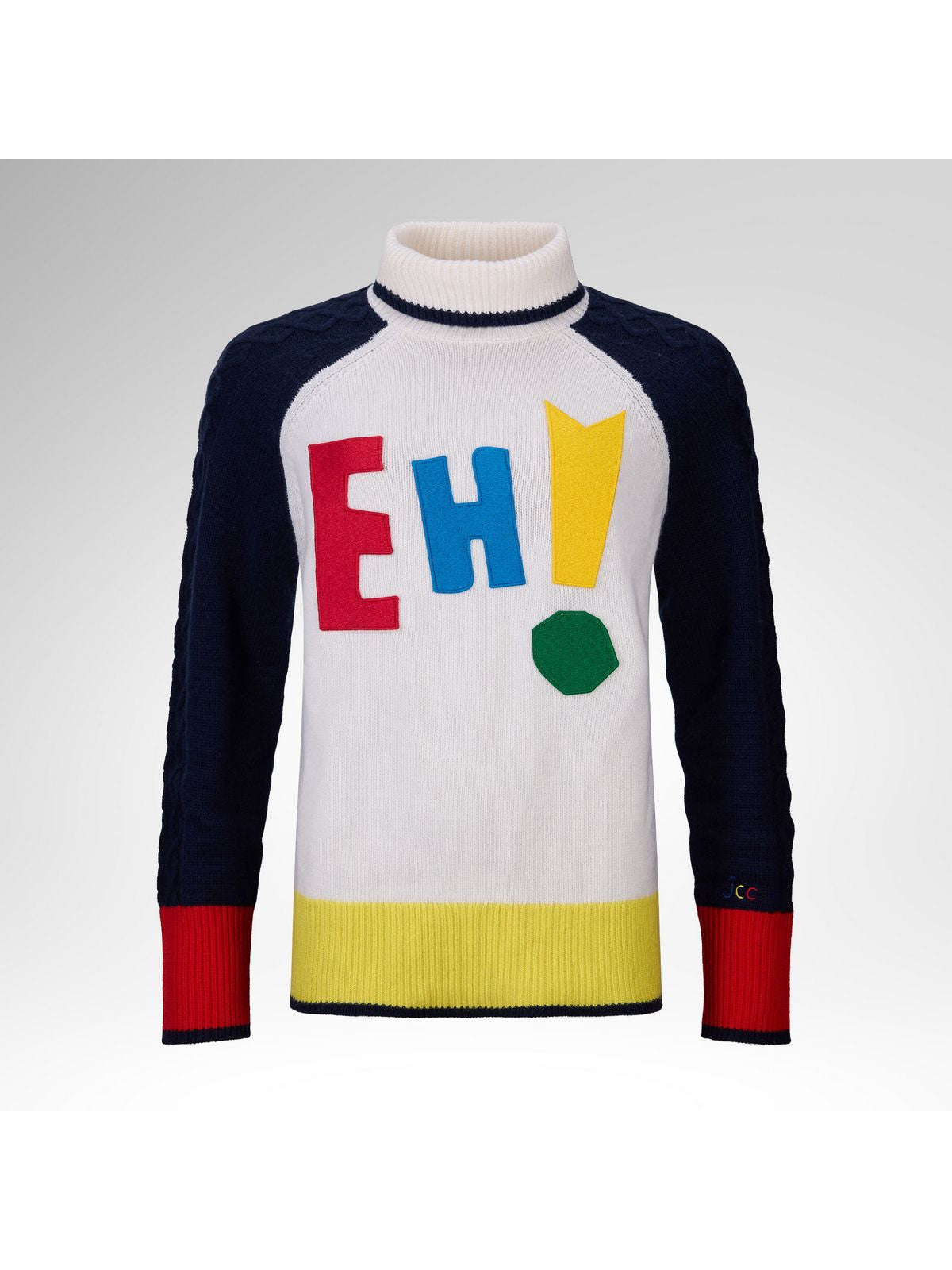 Sweter damski ROSSIGNOL W Jcc Graphic Turtle Neck Swea białe