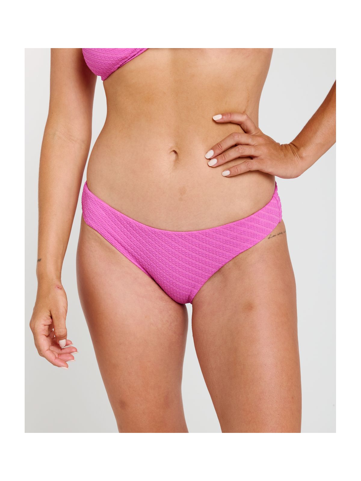 Dół bikini RIP CURL Custom Rib Full różowy