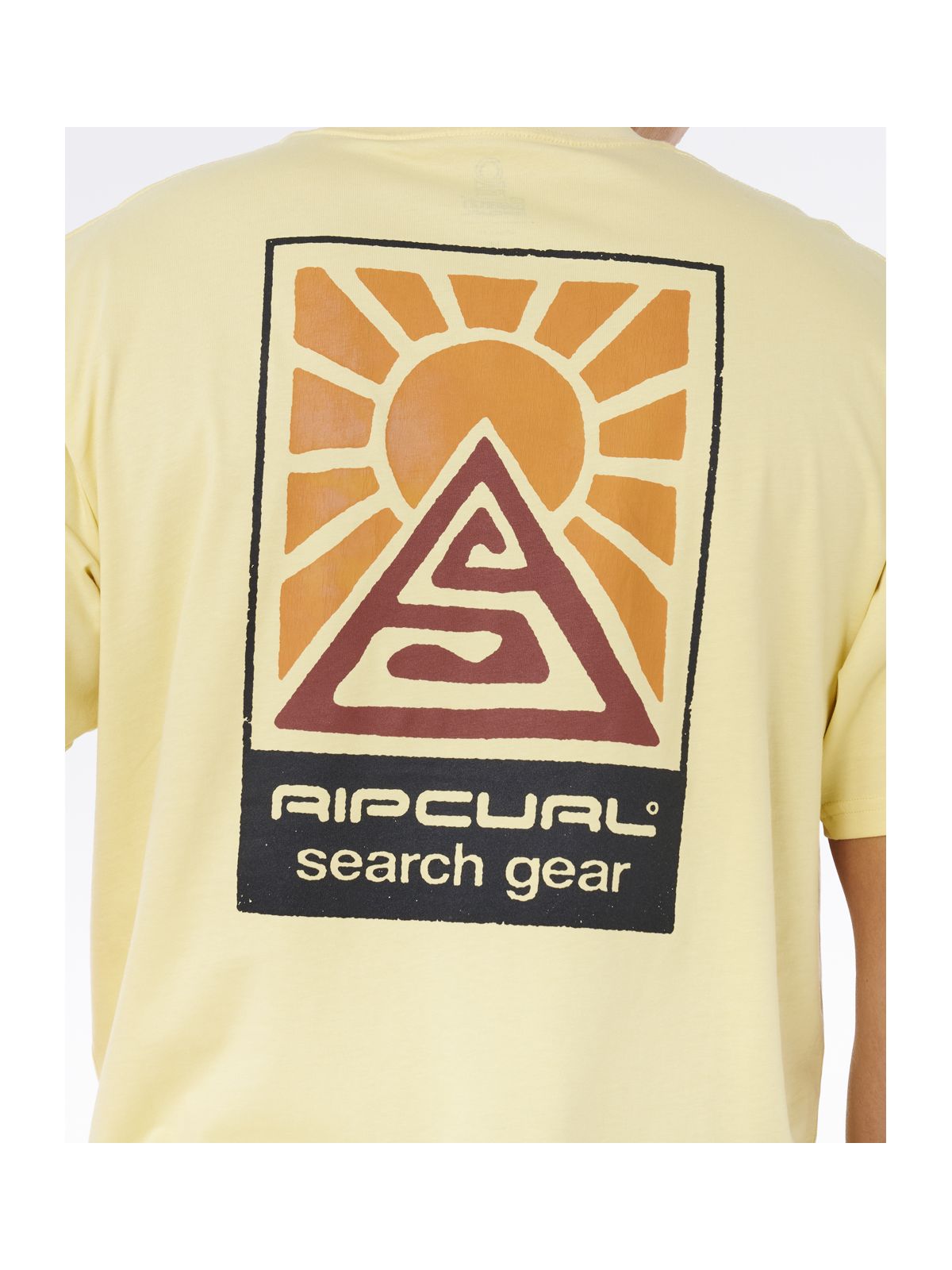 Koszulka męska RIP CURL Search Dawn Tee żółta