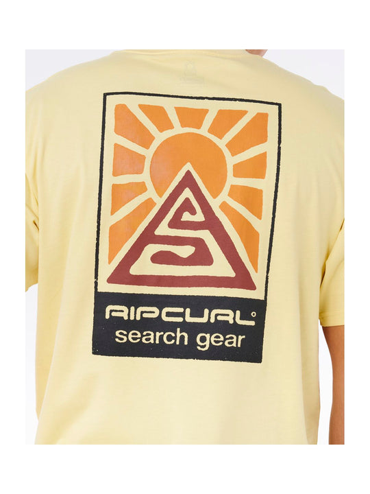 Koszulka męska RIP CURL Search Dawn Tee żółta
