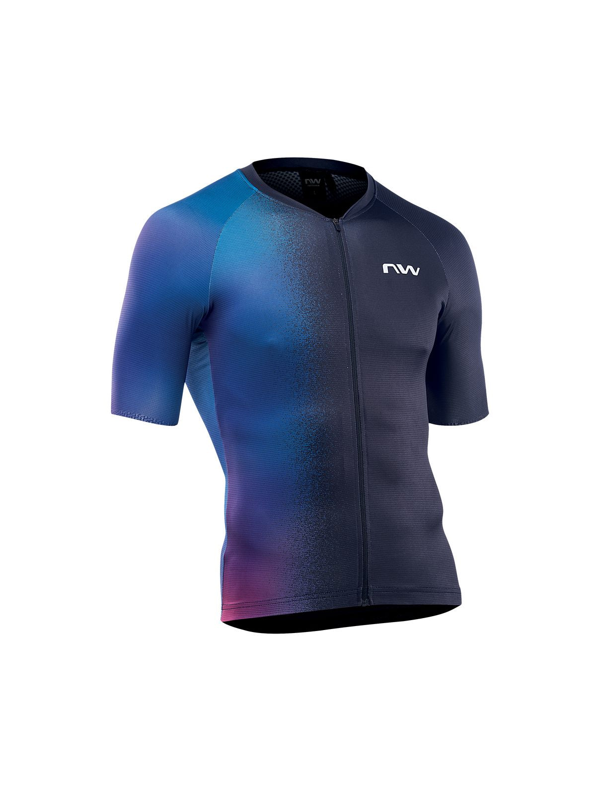 Koszulka rowerowa NORTHWAVE BLADE Jersey - czarny/niebieski - Adventure Sports