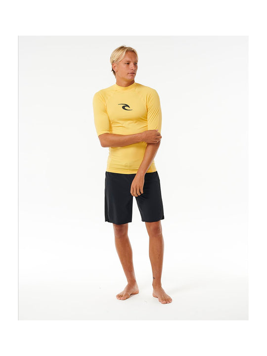 Lycra RIP CURL Waves Upf Perf S/S żółty - Adventure Sports
