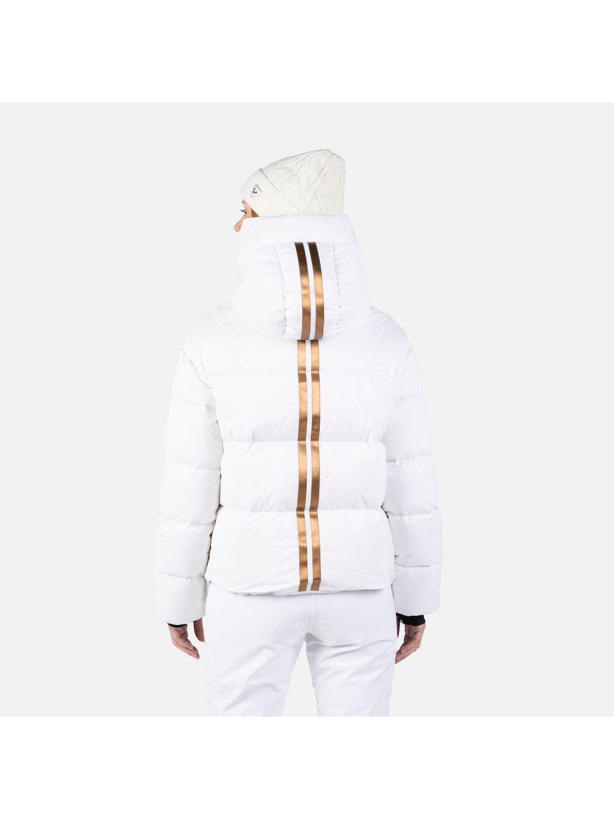 Kurtka puchowa damska Rossignol W Ventina Bomber Down Jkt biały - narciarska - Adventure Sports