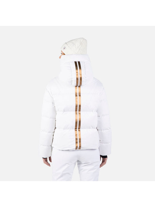 Kurtka puchowa damska Rossignol W Ventina Bomber Down Jkt biały - narciarska - Adventure Sports
