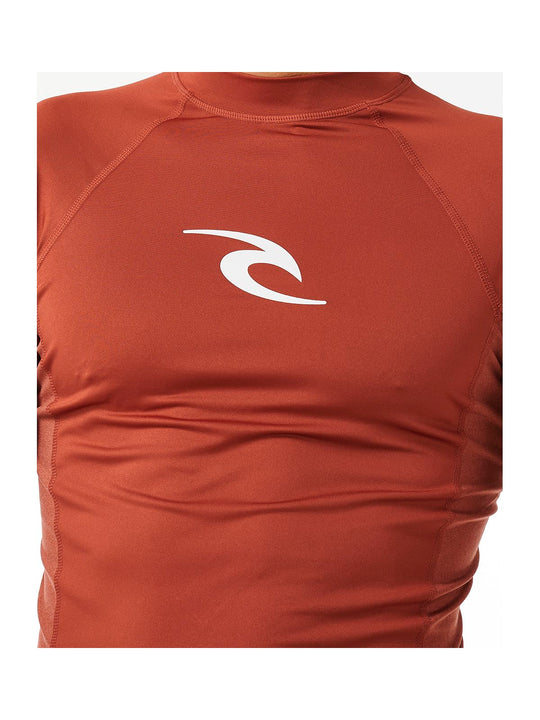 Lycra RIP CURL Waves Upf Perf S/S czerwony - Adventure Sports

