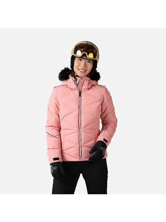 Kurtka narciarska damska Rossignol W Staci Jkt różowy - Adventure Sports
