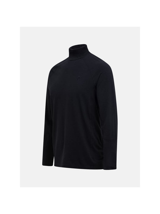 Koszulka termiczna męska PEAK PERFORMANCE Magic Rollneck Wool-blend Baselayer Men czarna
