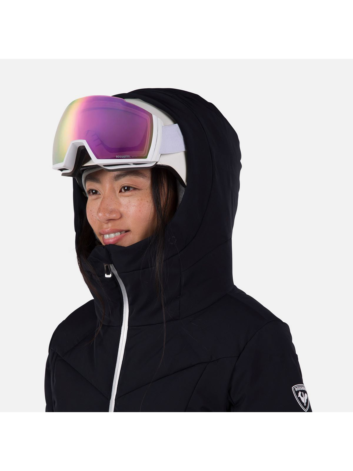 Kurtka ocieplona PrimaLoftem Rossignol W Blackside Puffy Jkt czarny - narciarska - Adventure Sports