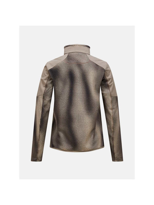 Bluza damska PEAK PERFORMANCE Freelight AOP Polartec Alpha Half Zip beżowa
