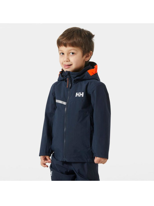 Kurtka dziecięca Wodoodporna HELLY HANSEN K Shelter Ht Jacket granatowa
