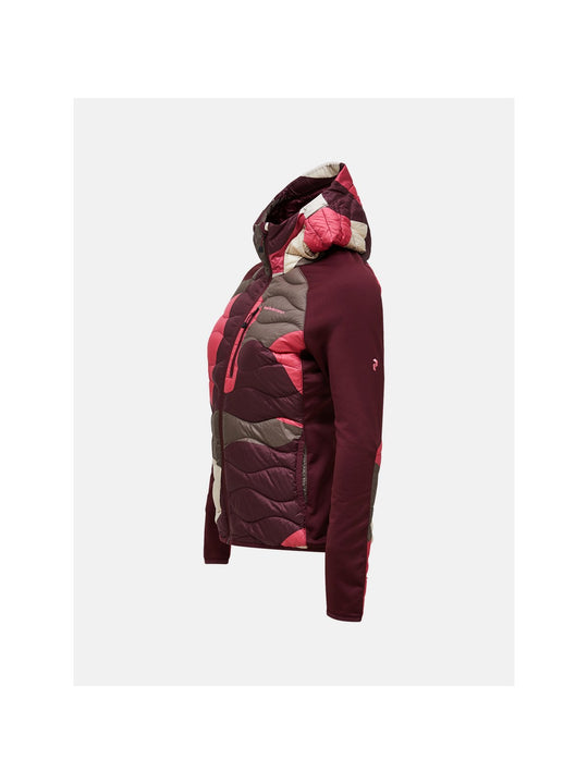 Kurtka puchowa damska PEAK PERFORMANCE Helium AOP Down Hybrid Hood multikolor
