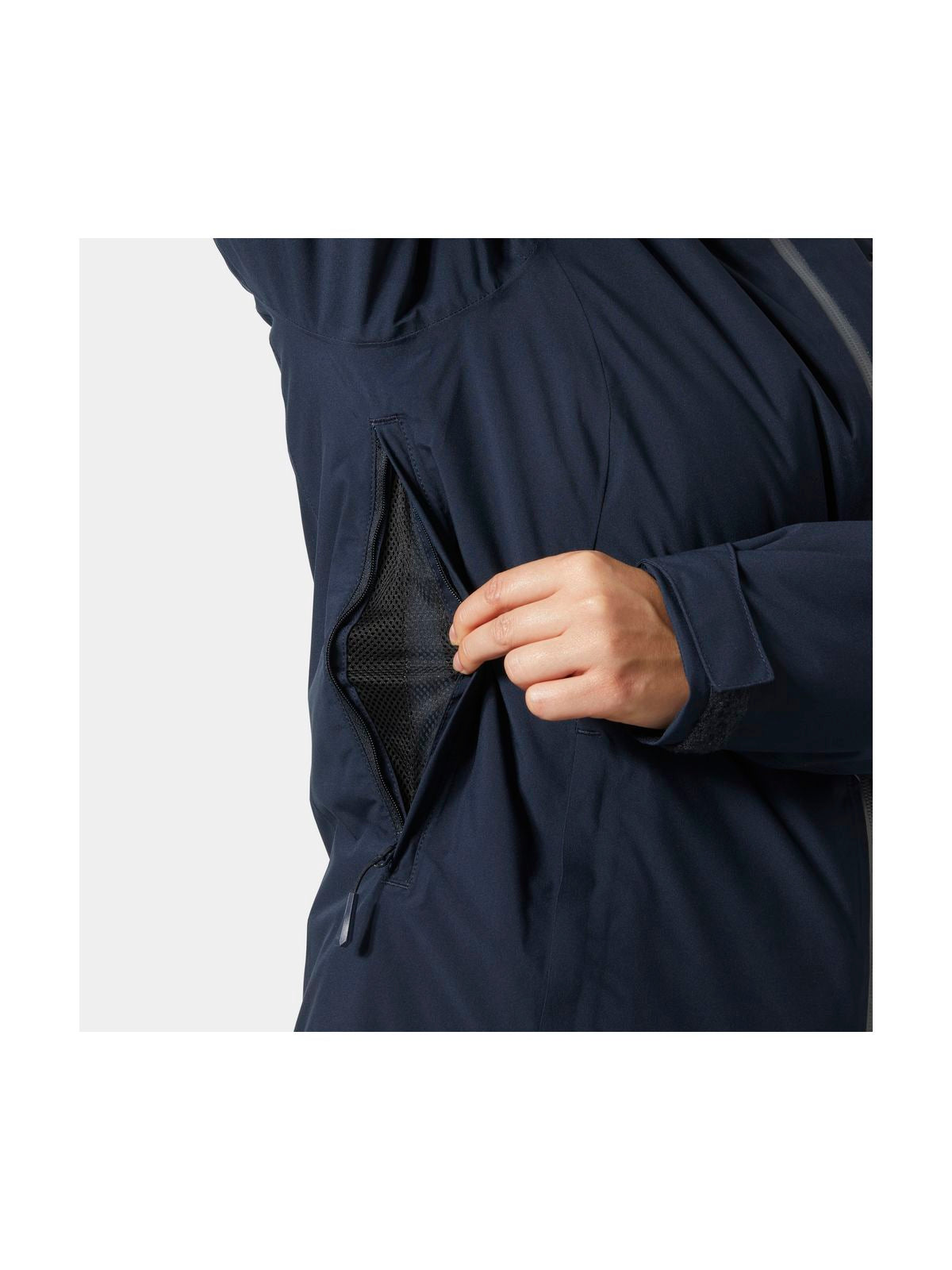 Kurtka narciarska damska HELLY HANSEN W PANORAMA INS JACKET granatowa