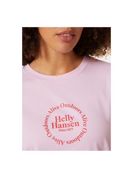 Koszulka HELLY HANSEN W Core Graphic T-Shirt różowy - Adventure Sports
