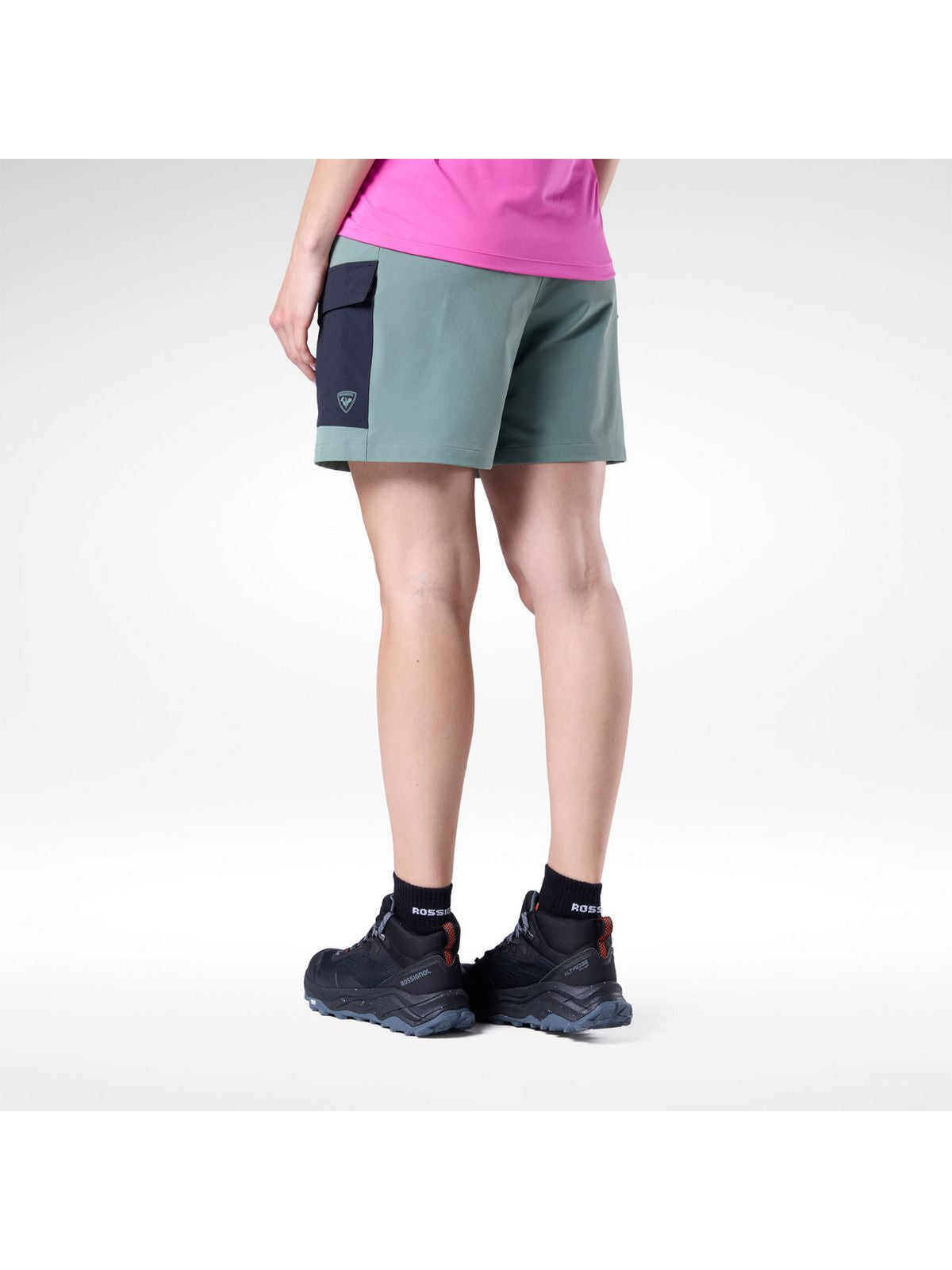 Szorty damskie ROSSIGNOL W Hiking Cargo Short 5' zielone