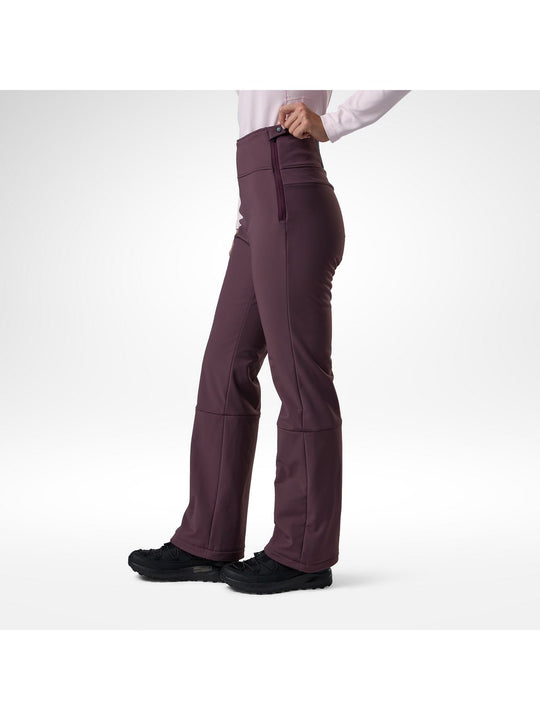Spodnie narciarskie damskie ROSSIGNOL W Ski Softshell Pant bordowe
