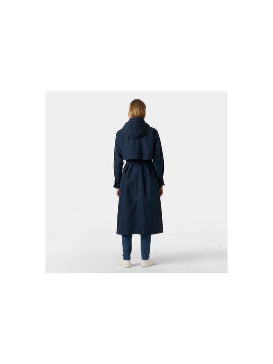 Płaszcz damski HELLY HANSEN W Avenue Long Trench Coat granatowy
