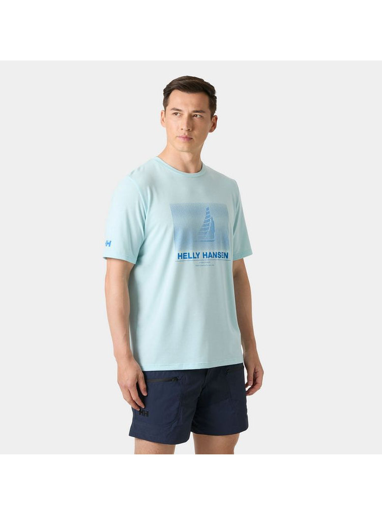 Koszulka męska HELLY HANSEN Hp Race Graphic T-Shirt niebieska