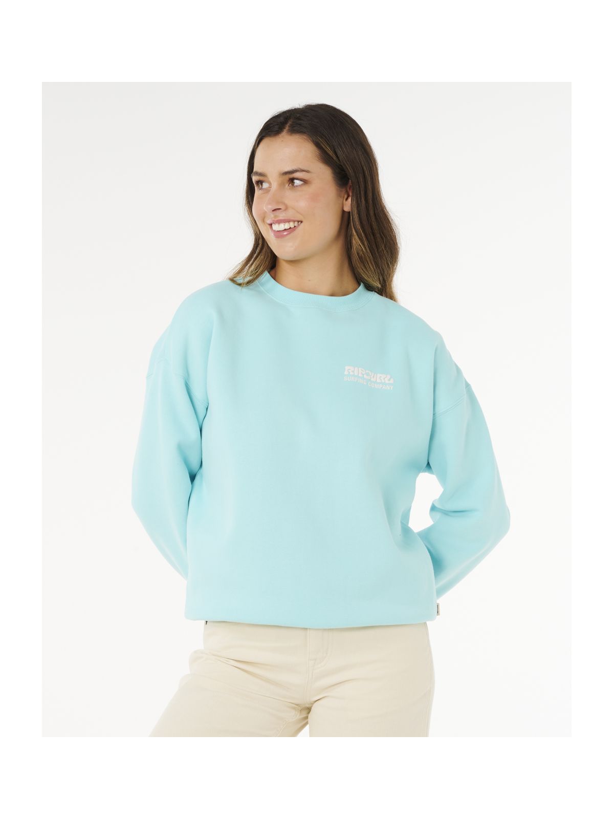 Bluza damska RIP CURL Surf Puff Inspired Crew niebieska