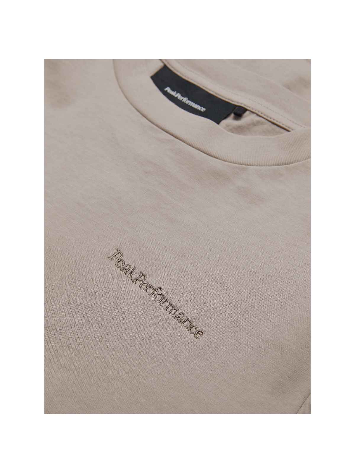 Koszulka męska Peak Performance M Original Small Logo Tee beżowy - Adventure Sports