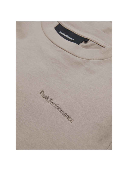 Koszulka męska Peak Performance M Original Small Logo Tee beżowy - Adventure Sports
