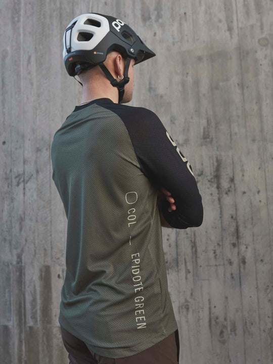 Koszulka rowerowa POC MTB PURE 3/4 - zielony | czarny - Adventure Sports
