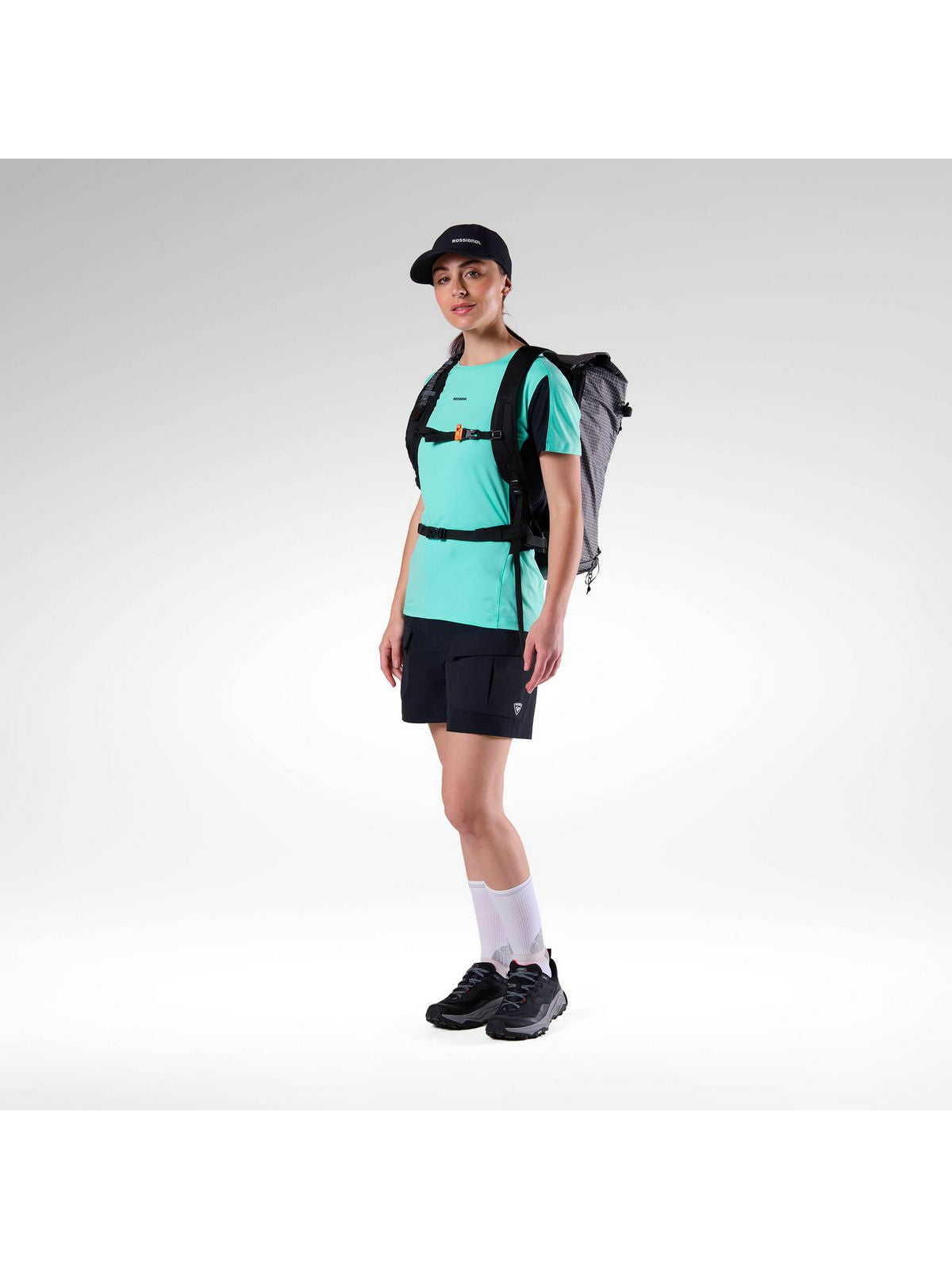 Szorty damskie ROSSIGNOL W Hiking Cargo Short 5' czarne