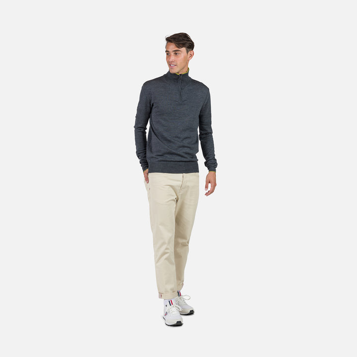 Sweter Rossignol Stripe Hz Knit New szary - Adventure Sports
