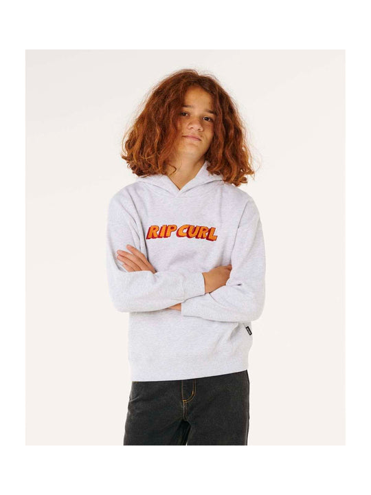 Bluza chłopięca RIP CURL Eternal Shred Logo Hood-Boy szara
