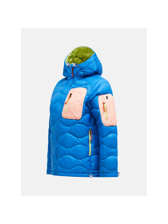 Kurtka PEAK PERFORMANCE Helium Utility Down Hood Jacket Women niebieski
