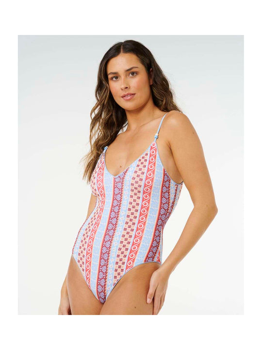 Kostium damski RIP CURL Coastal Instinct Cheeky 1Pc multikolor
