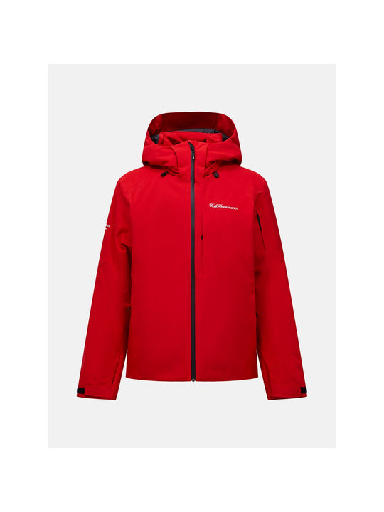 Kurtka narciarska męska PEAK PERFORMANCE 40Y Maroon HIPE 2L Insulated Shell Jacket czerwona
