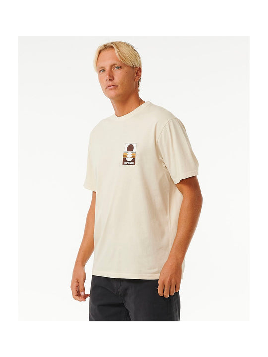 Koszulka RIP CURL Surf Revivial Peaking Tee biały - Adventure Sports
