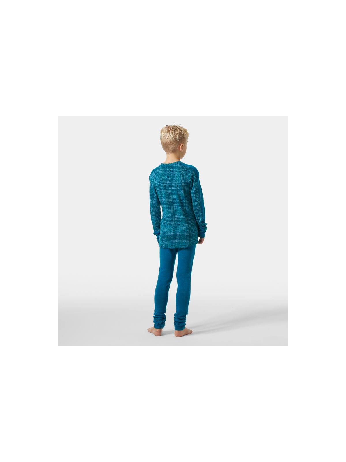 Bielizna dziecięca HELLY HANSEN Jr Graphic Lifa Merino Set kolor niebieski