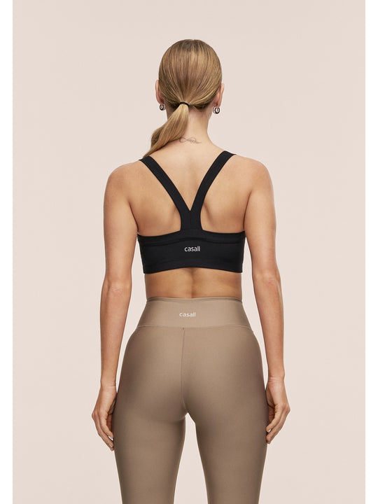 Top damski CASALL Defined Rib Sport Top kolor czarny
