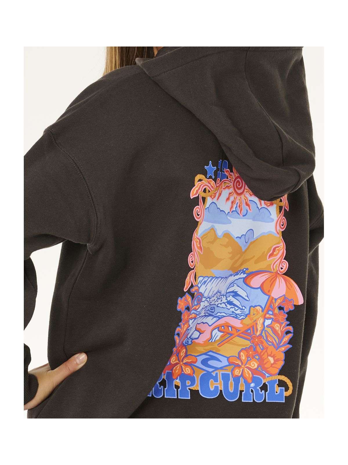 Bluza dziewczęca RIP CURL Sunshine Squad Hood - Girl czarna