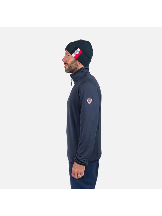 Bluza techniczna męska Rossignol Diretta Fleece Hz granatowy - Adventure Sports

