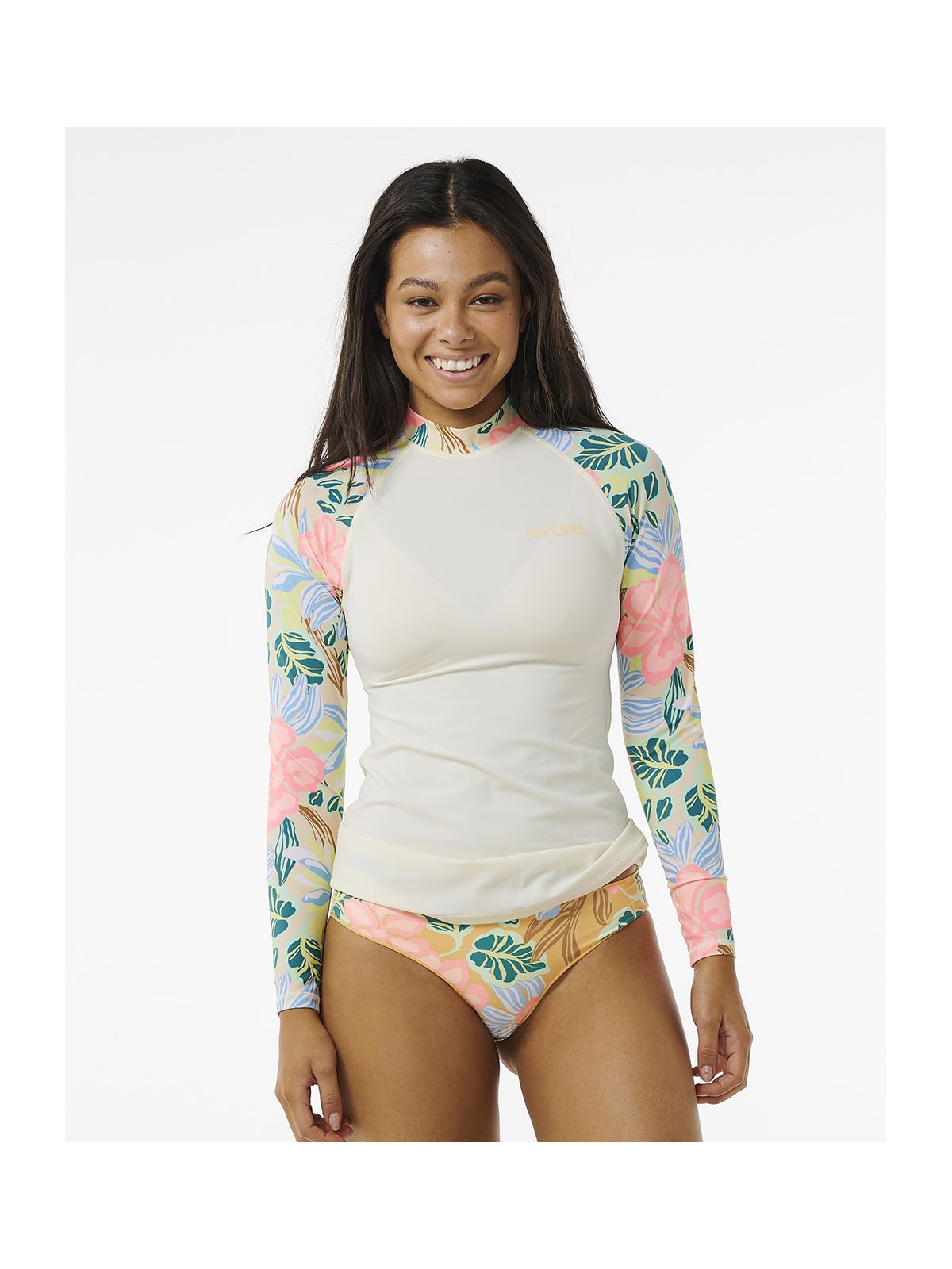 Lycra RIP CURL Follow The Sun Upf 50 L/S pomarańczowy - Adventure Sports