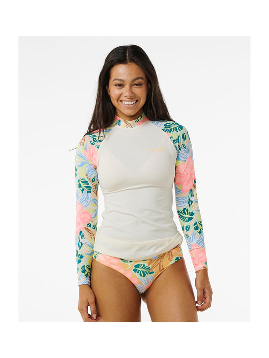 Lycra RIP CURL Follow The Sun Upf 50 L/S pomarańczowy - Adventure Sports
