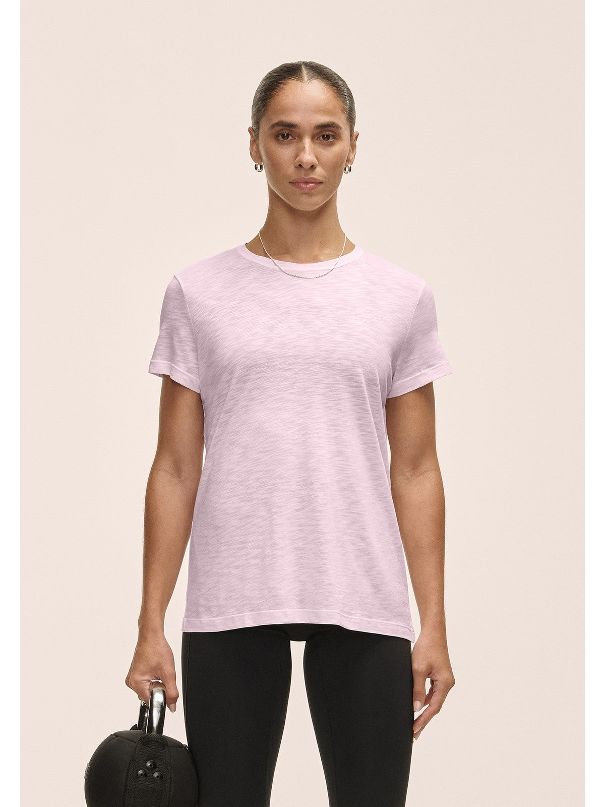 Koszulka damska CASALL Soft Texture Tee kolor różowy