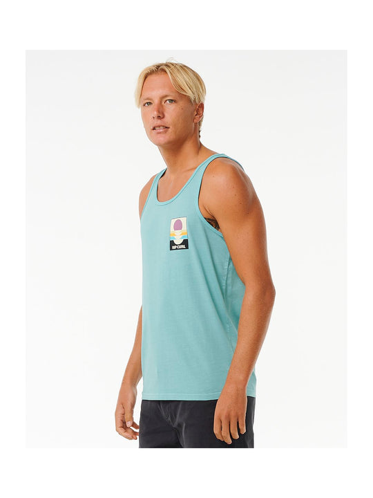 Koszulka RIP CURL Surf Revival Peaking Tank niebieski - Adventure Sports
