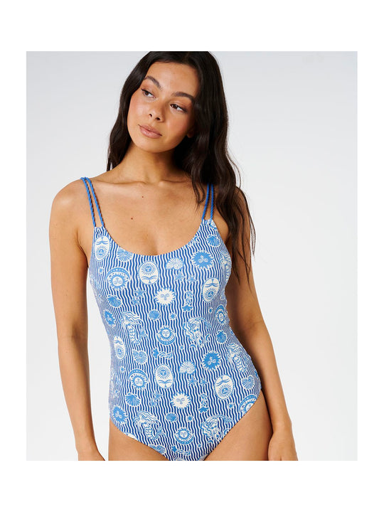 Kostium damski RIP CURL Catalina Waves 1 Piece niebieski
