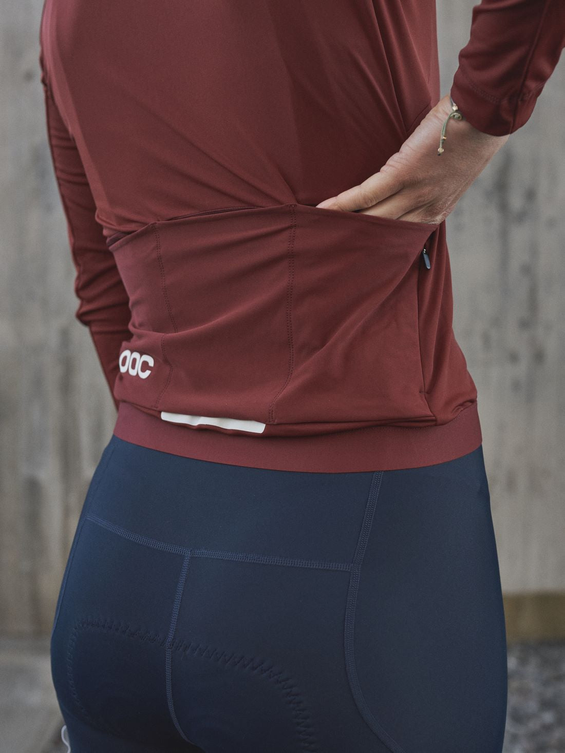 Koszulka rowerowa damska POC W’S Ambient Thermal Jersey czerwona - Adventure Sports