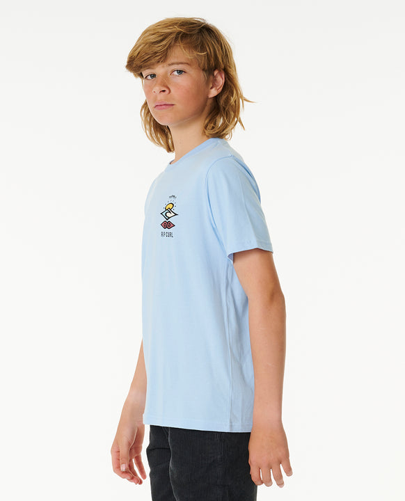 T-Shirt chłopięcy RIP CURL Search Icon Tee -Boy niebieski - Koszulka - Adventure Sports
