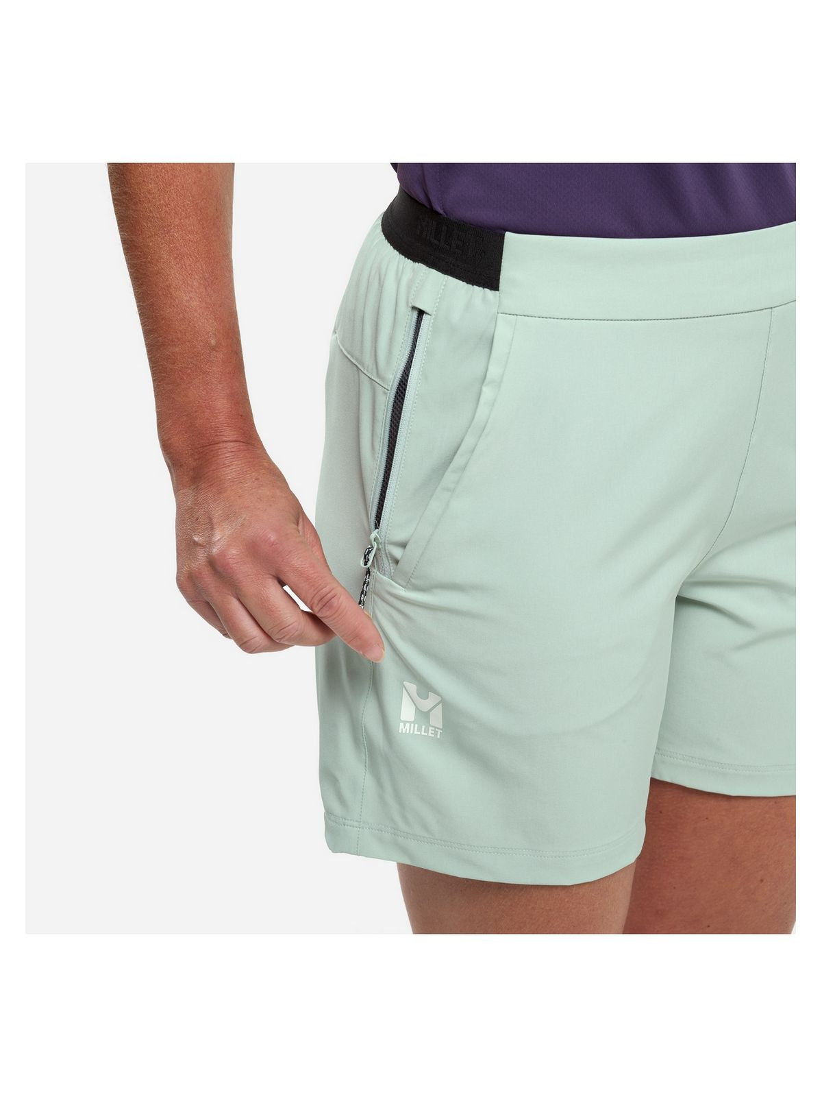 Szorty damskie MILLET Parmelan Str Short W pastelowy zielony