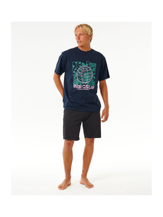 Koszulka RIP CURL Swc Earth Power Tee granatowy - Adventure Sports
